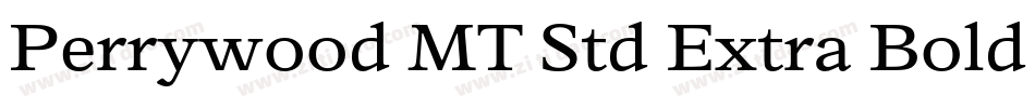 Perrywood MT Std Extra Bold Cn字体转换